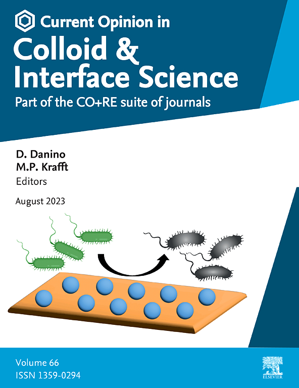 Go to journal home page - Current Opinion in Colloid & Interface Science